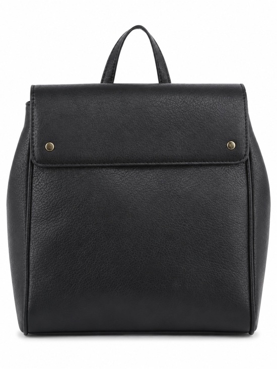 Source Unknown Handbags - Black Vegan Leather Convertible Backpack Handbag Crossbody Purse NWT
